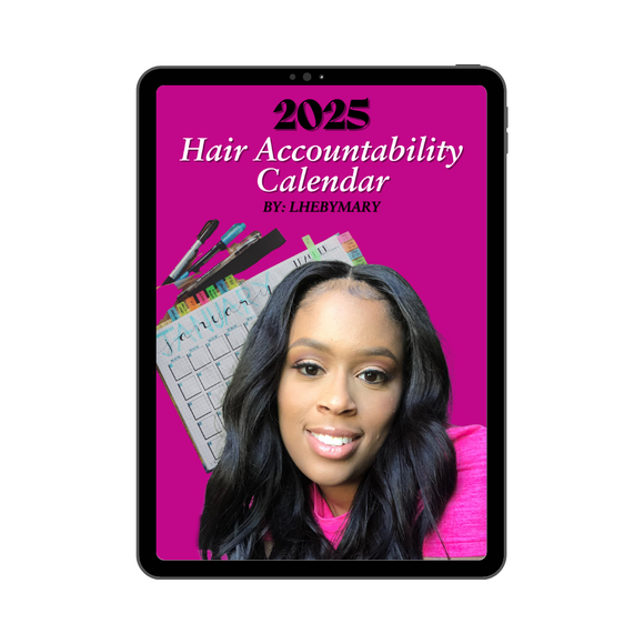 2025 Hair Accountability Calendar