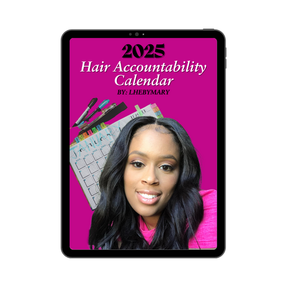 Free Digital: 2025 Hair Accountability Calendar