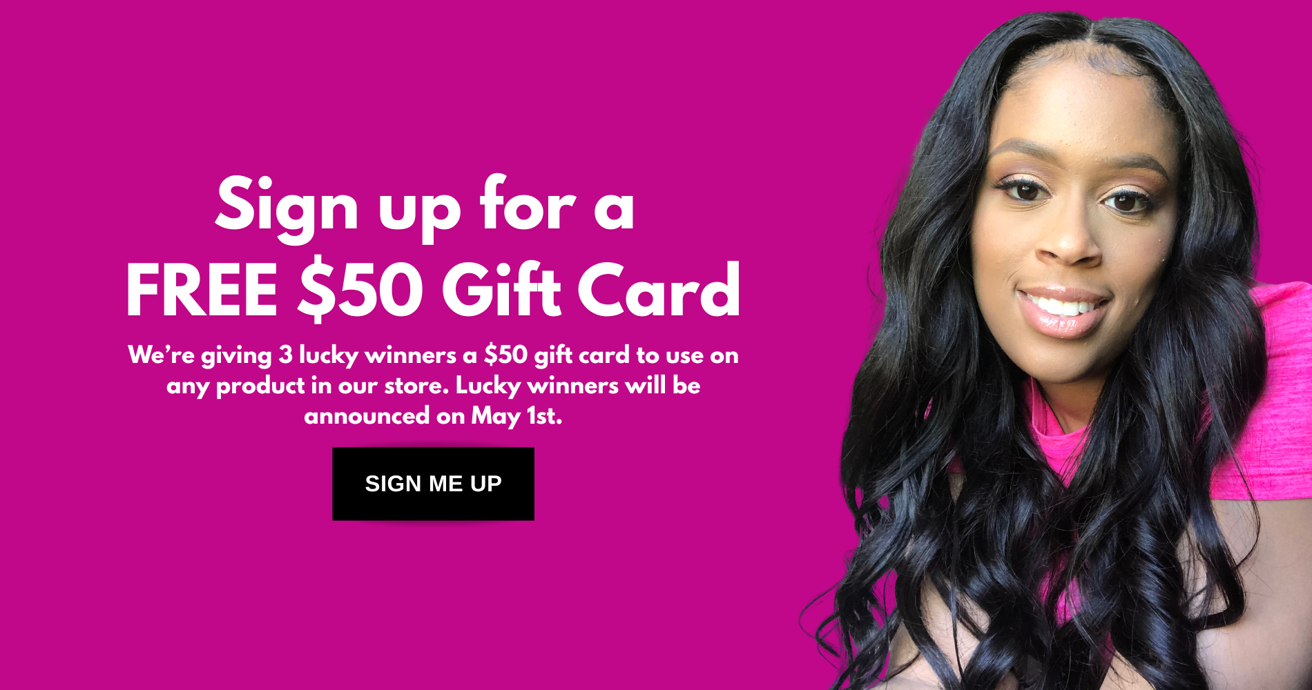 Free gift card hero banner 1900 x 1900 px