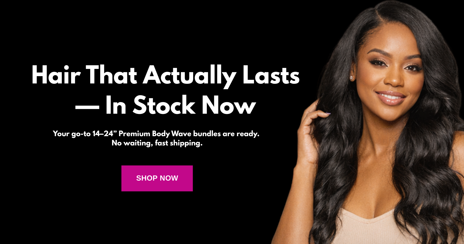 Hair in stock hero banner 1900 x 1900 px