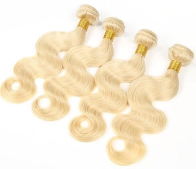 Platinum Blonde Bundles in Body Wave texture.