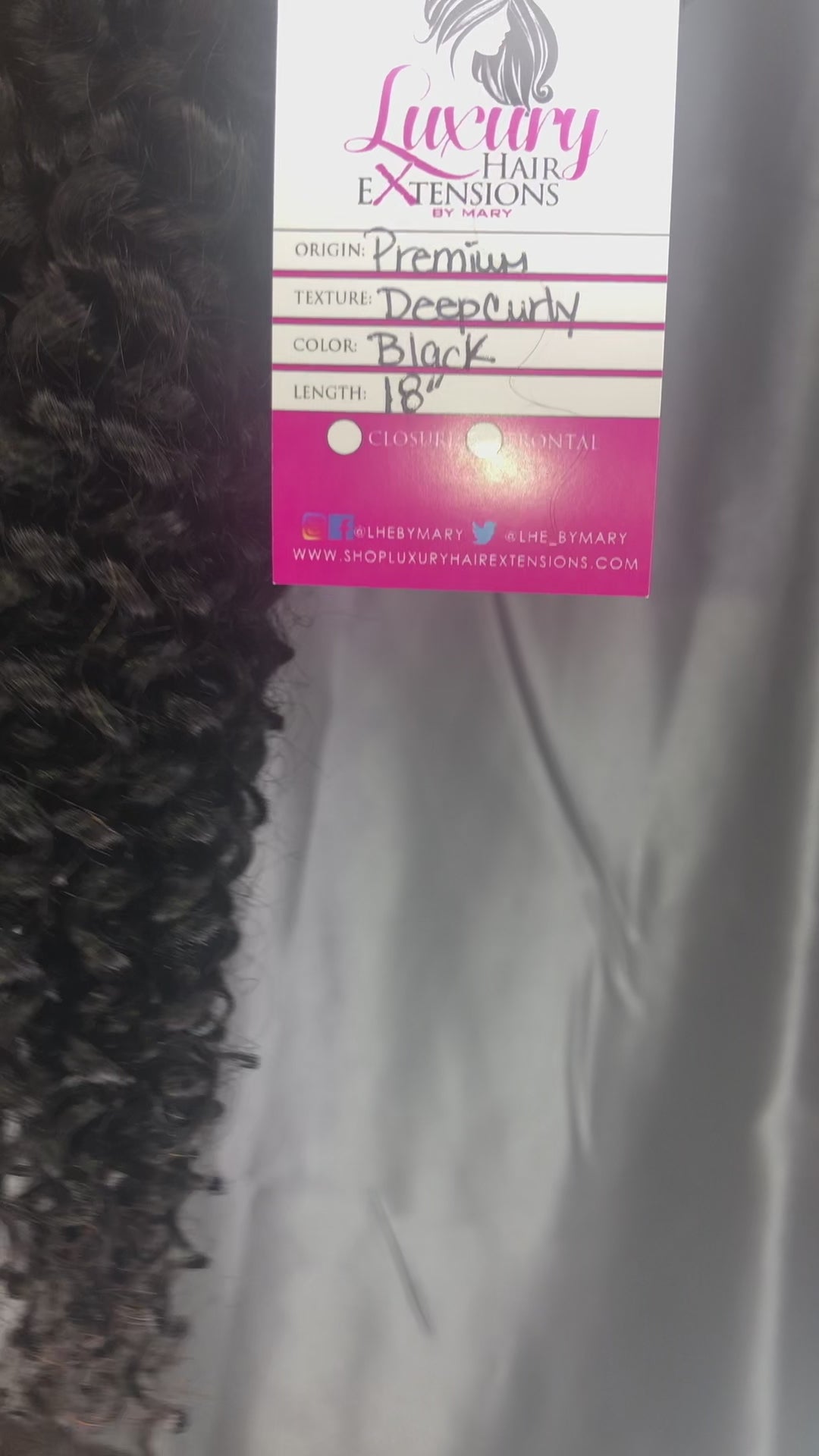 Video of Premium Deep Curly Bundles